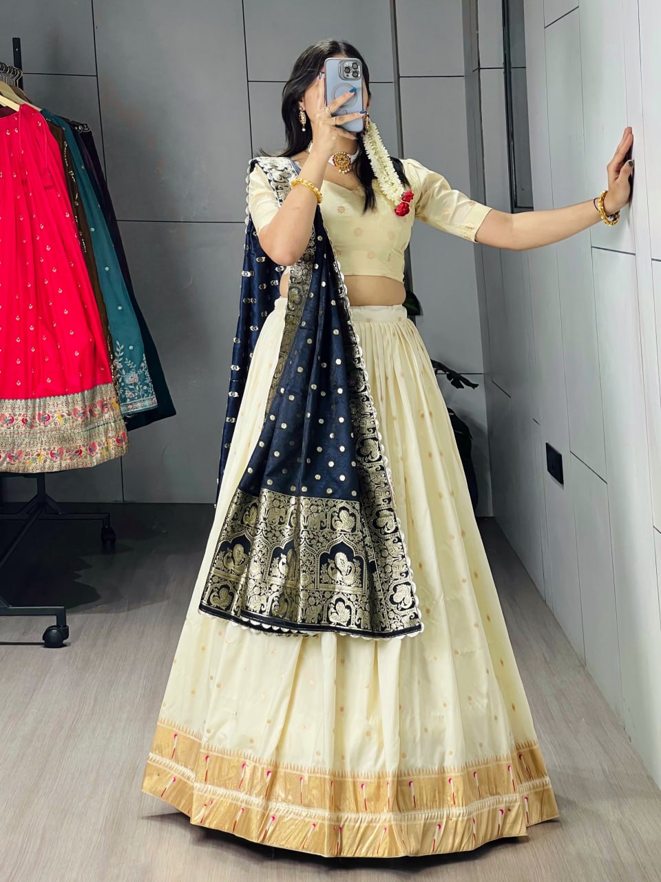 Paithani Silk Lehenga Choli Set