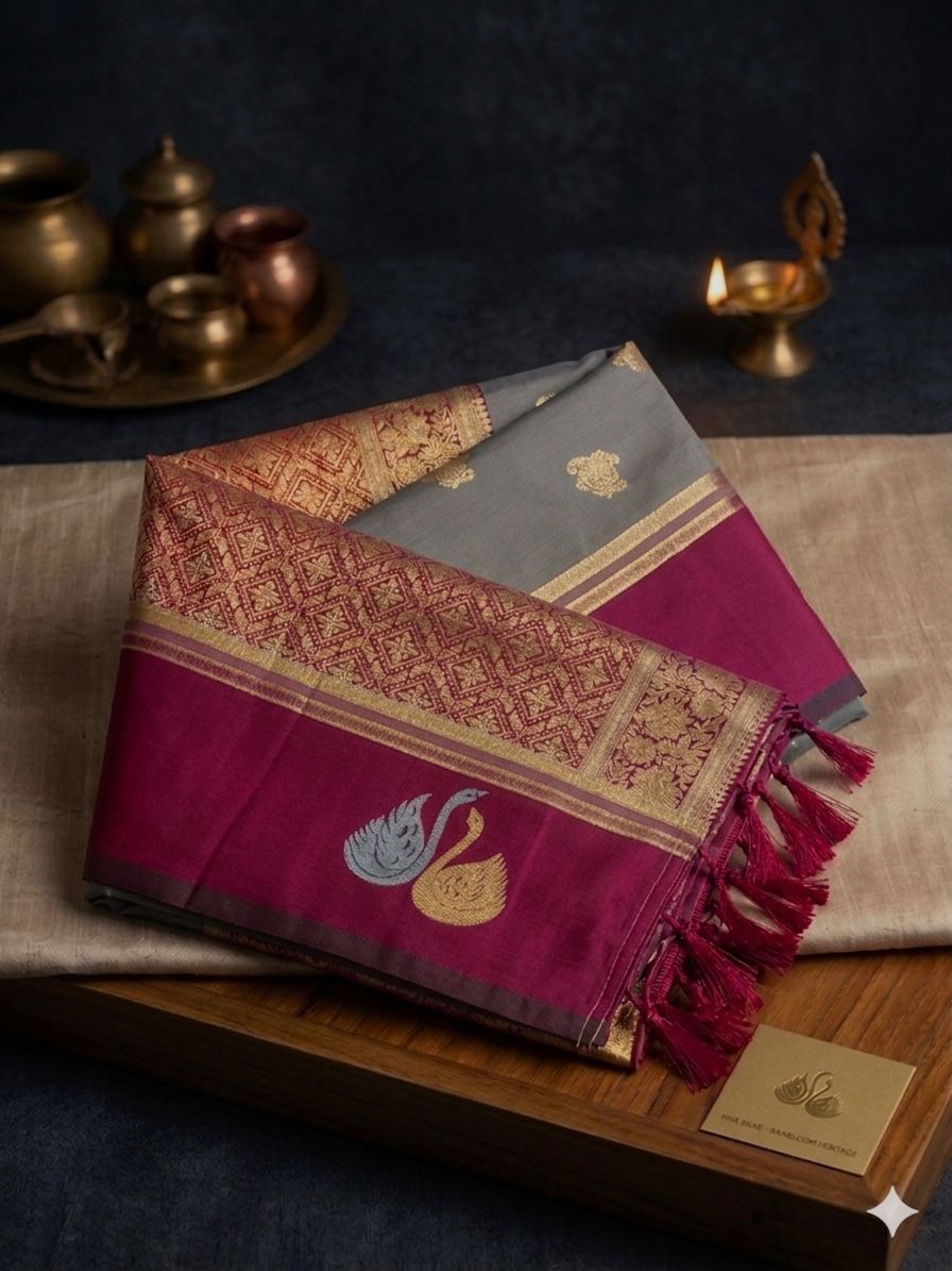 Soft Silk Contrast Border Saree