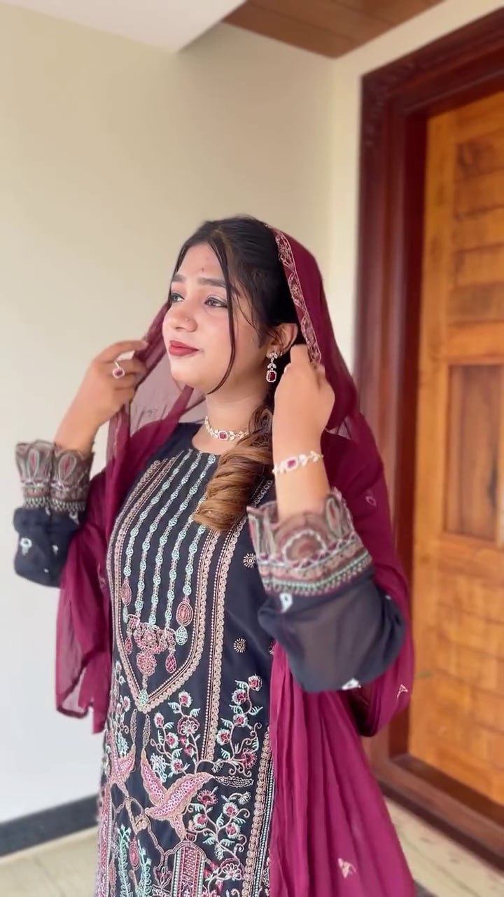Zariya Festive Faux Georgette Suit Set
