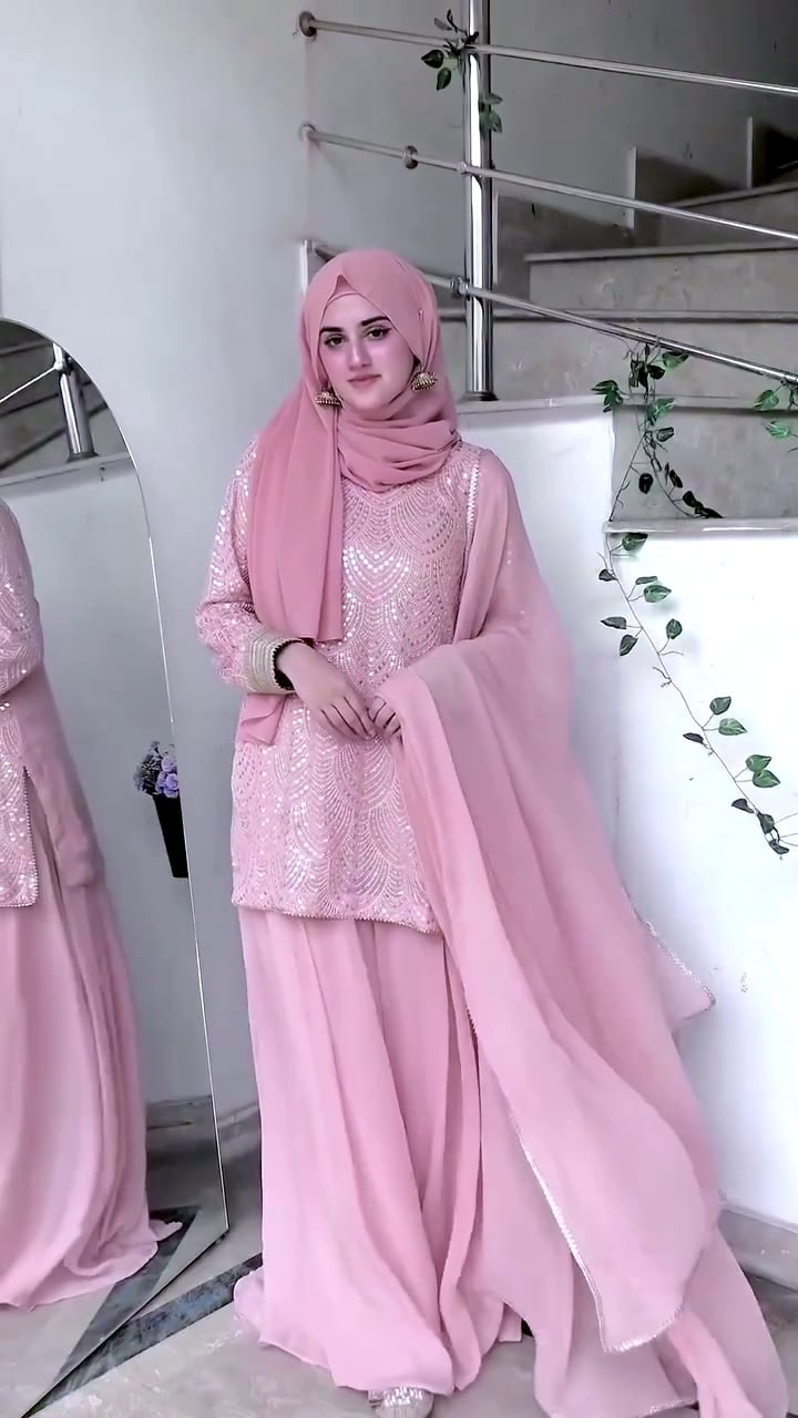 Meher Glow Faux Georgette Festive Suit Set