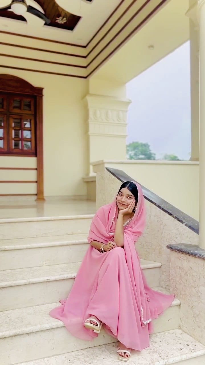 Sitara Flare Fox Georgette Mirror Work Suit Set