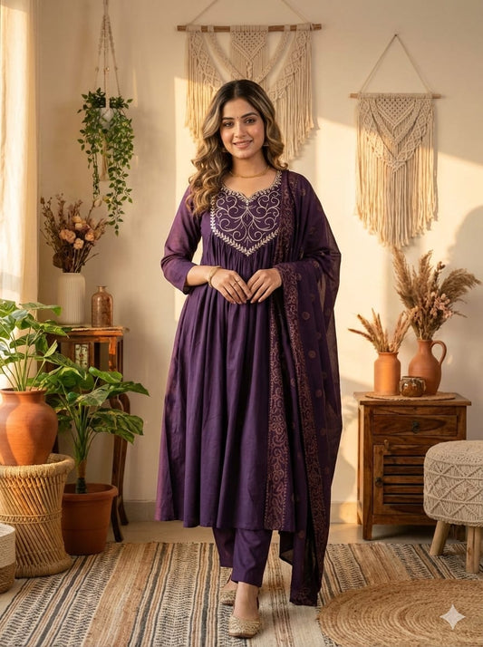 Vanya Grace Chanderi Silk Kurta Set