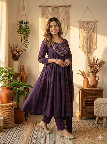 Vanya Grace Chanderi Silk Kurta Set