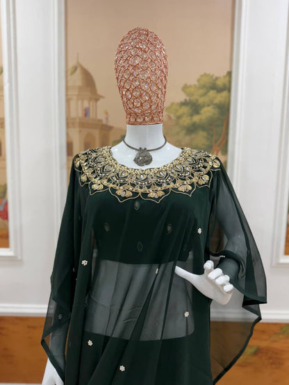 Meher Mirror & Pearl Saree