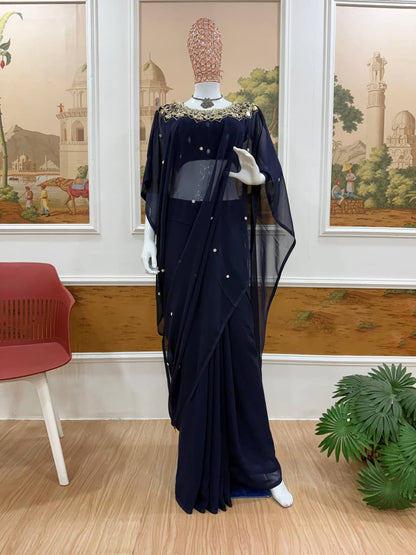 Meher Mirror & Pearl Saree