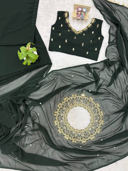 Meher Mirror & Pearl Saree