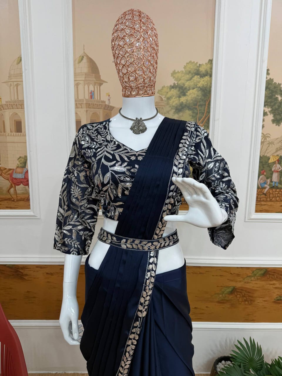 Rangoli Grace Ready-to-Wear Saree Set