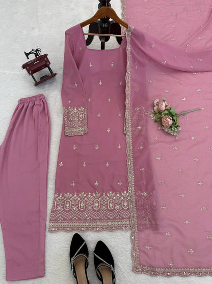 Zivara Thread & Sequin Designer Suit Set
