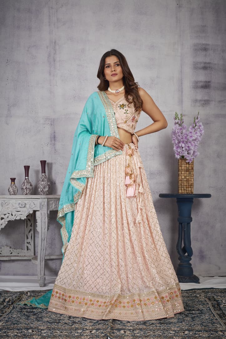 Ziyana Designer Fox Georgette Lehenga Set