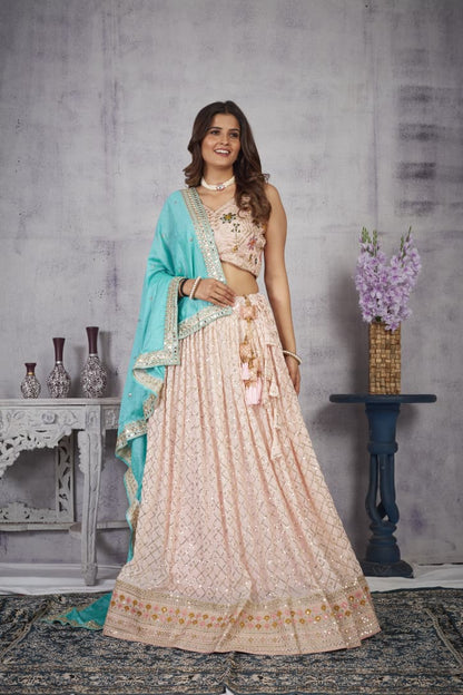 Ziyana Designer Fox Georgette Lehenga Set