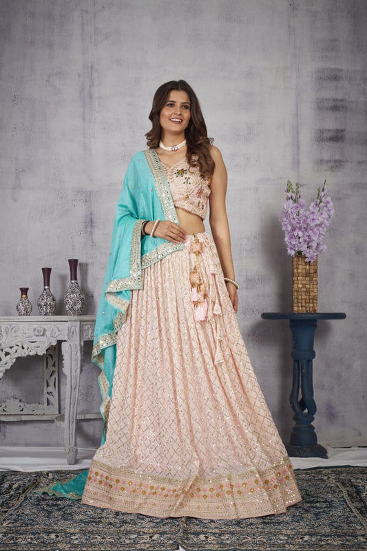 Ziyana Designer Fox Georgette Lehenga Set