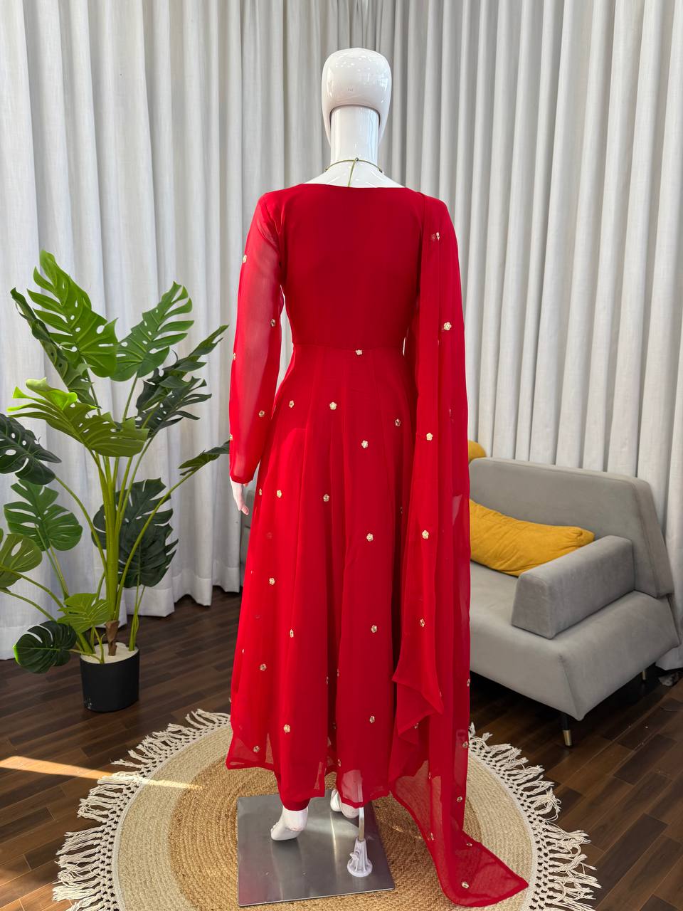 Arwina Heavy Faux Georgette Top & Pent Set