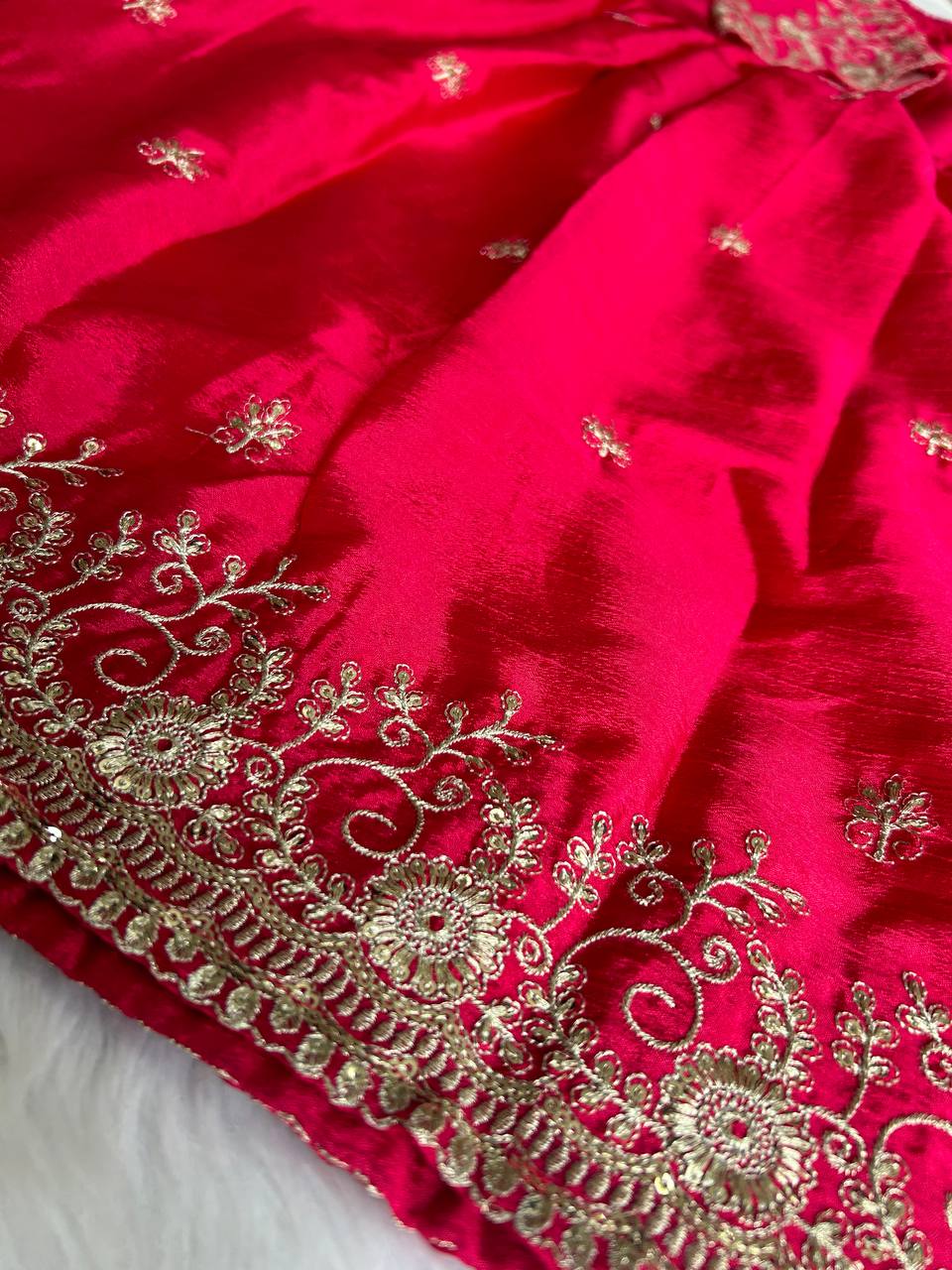 Elegant Pure Chinon Kurti Set