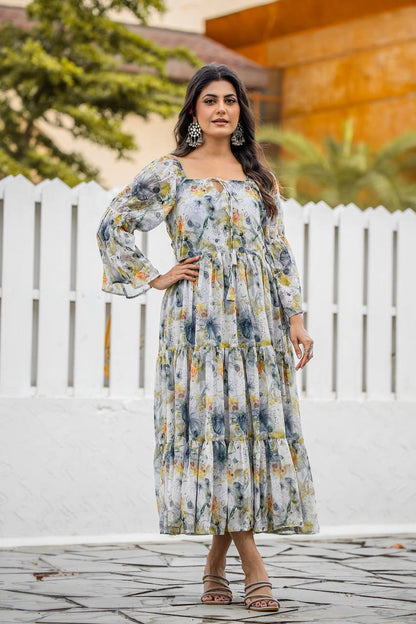 Designer Faux Georgette Gown