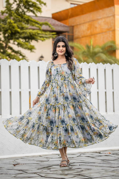 Designer Faux Georgette Gown