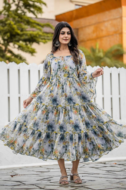 Designer Faux Georgette Gown