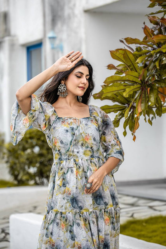 Designer Faux Georgette Gown