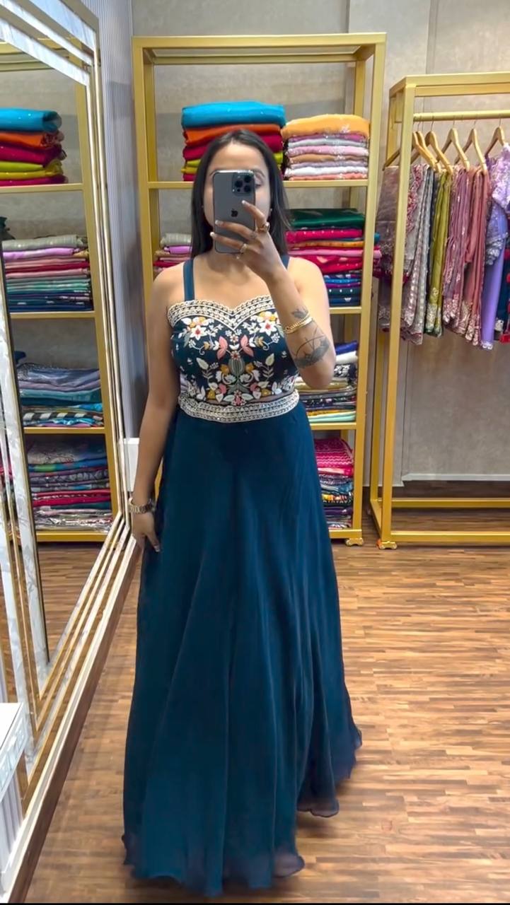 Designer Embroidered Lehenga Set with Shrug