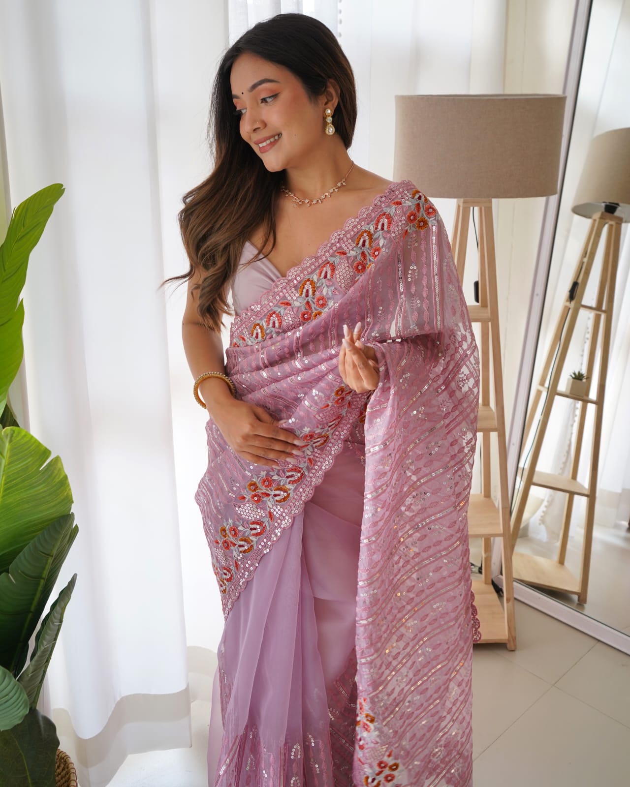 Heavy Organza Silk Designer Saree
