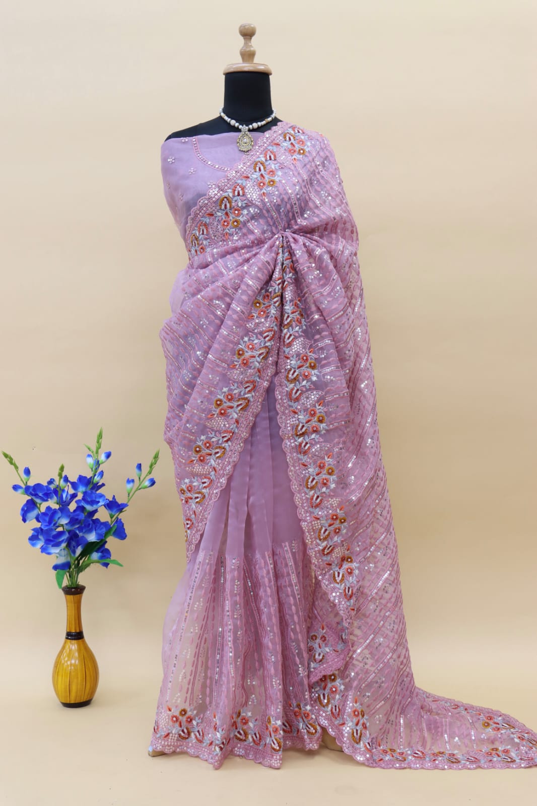 Heavy Organza Silk Designer Saree