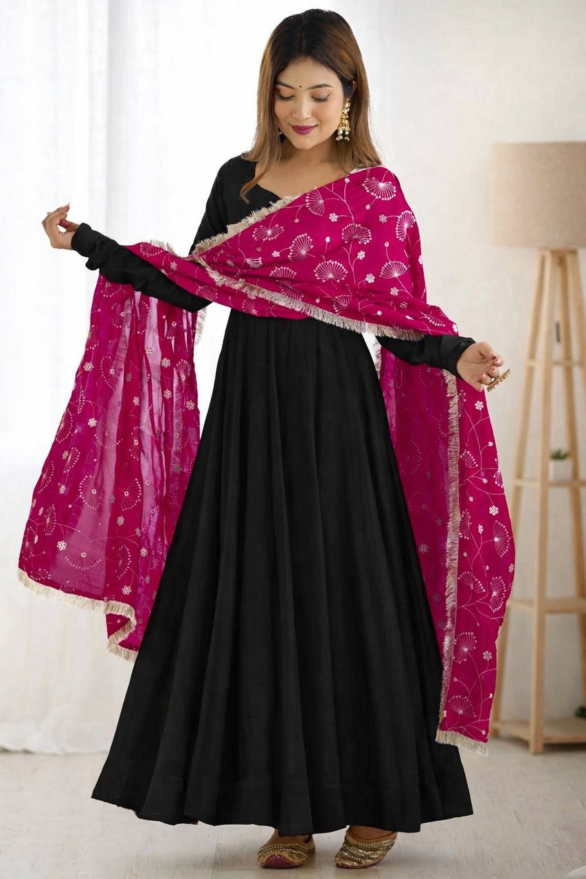 Elegant Georgette Anarkali Set