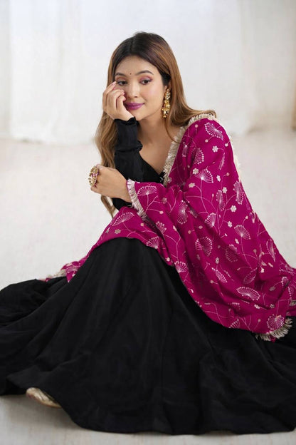 Elegant Georgette Anarkali Set