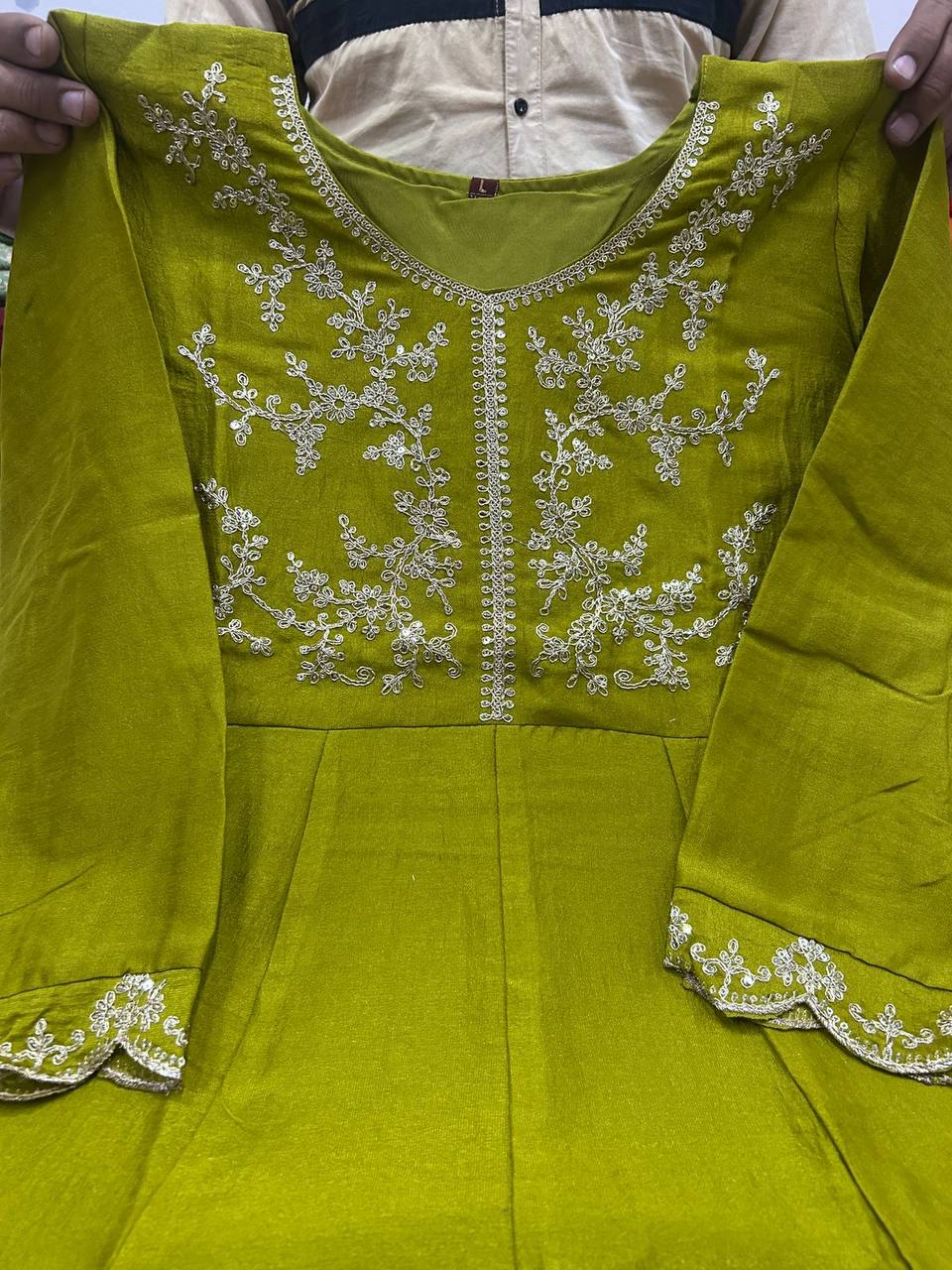 Cording Heavy Full Work Anarkali Suit Set