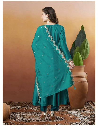 Cording Heavy Full Work Anarkali Suit Set