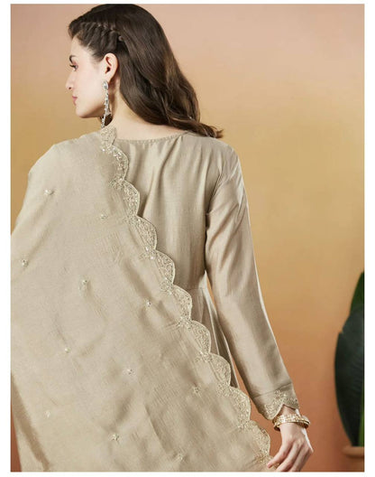 Cording Heavy Full Work Anarkali Suit Set