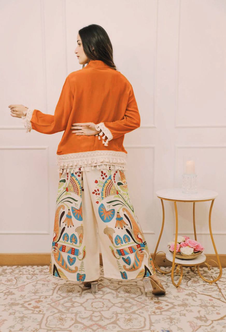 Branded Collection – Stylish Cut Top with Plazo
