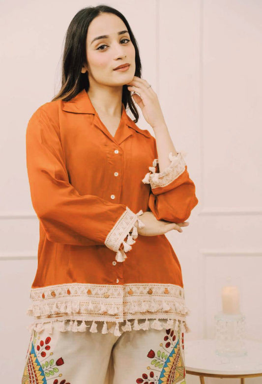 Branded Collection – Stylish Cut Top with Plazo