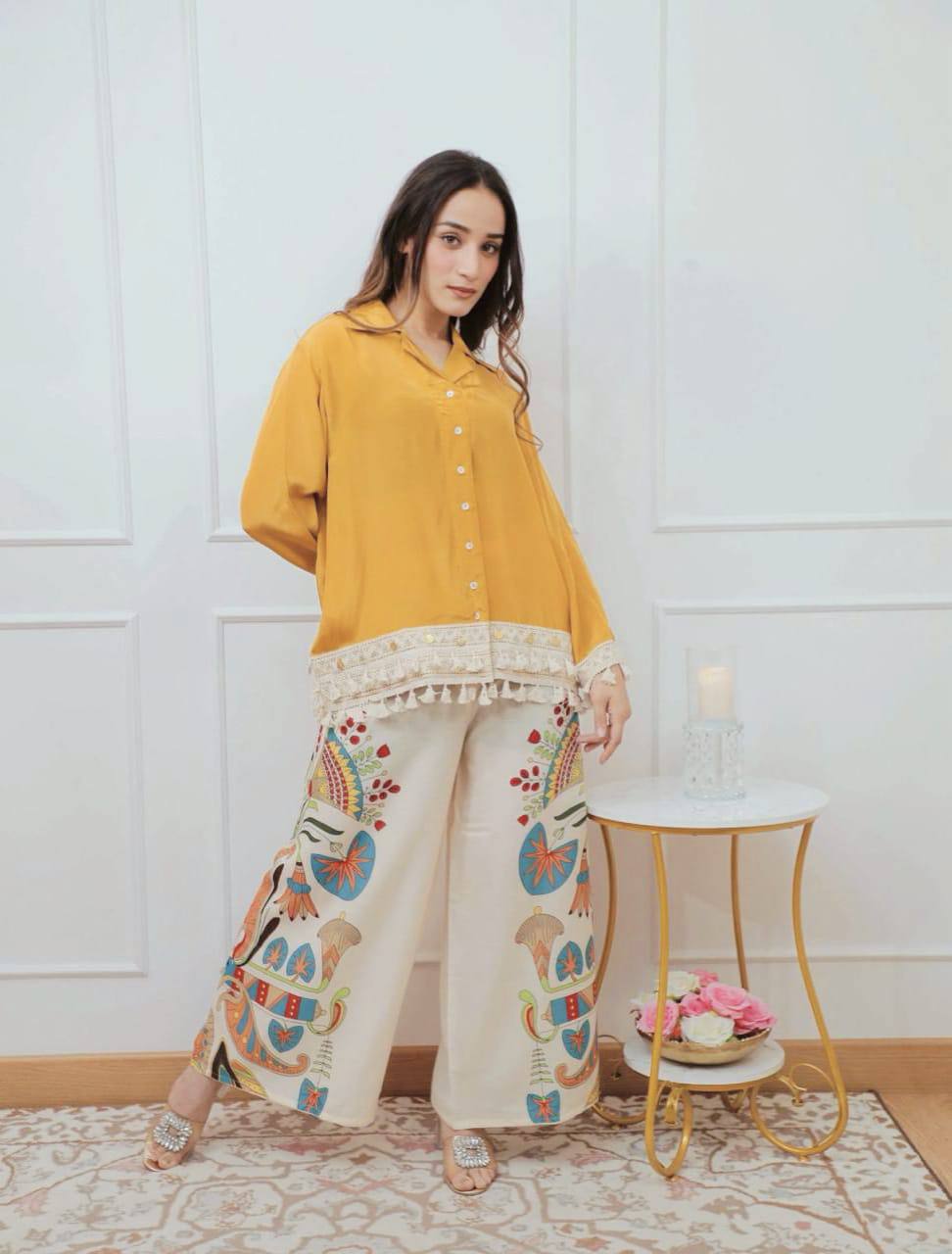 Branded Collection – Stylish Cut Top with Plazo