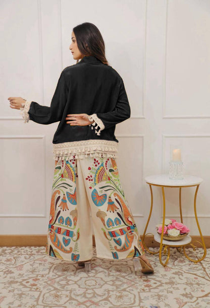 Branded Collection – Stylish Cut Top with Plazo