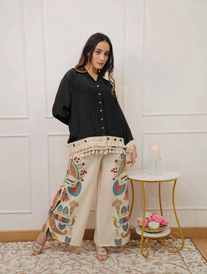 Branded Collection – Stylish Cut Top with Plazo