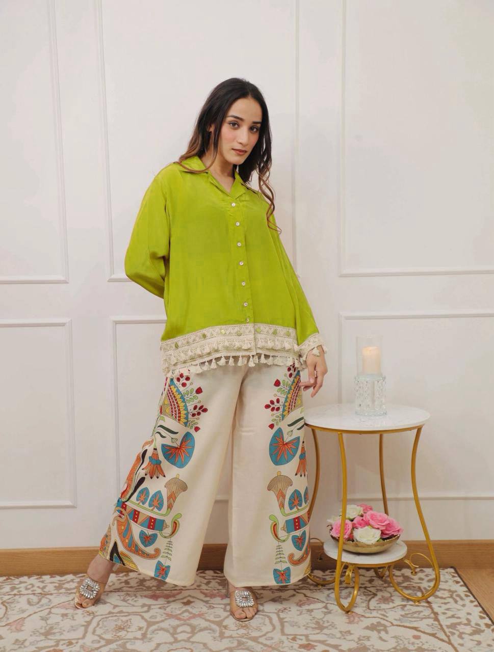 Branded Collection – Stylish Cut Top with Plazo
