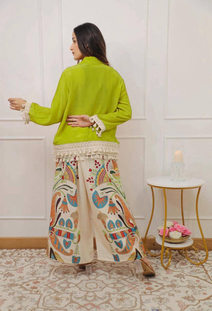 Branded Collection – Stylish Cut Top with Plazo