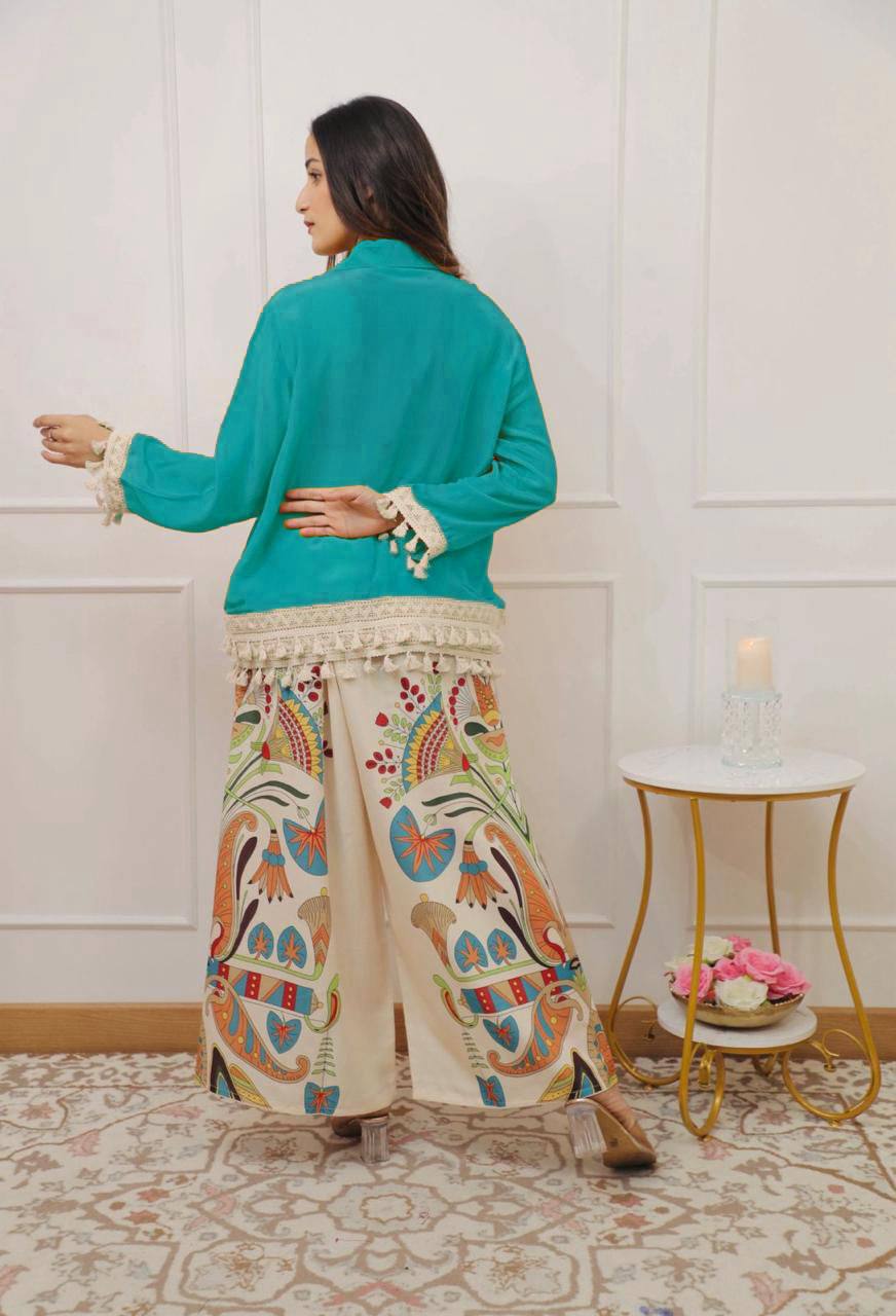 Branded Collection – Stylish Cut Top with Plazo
