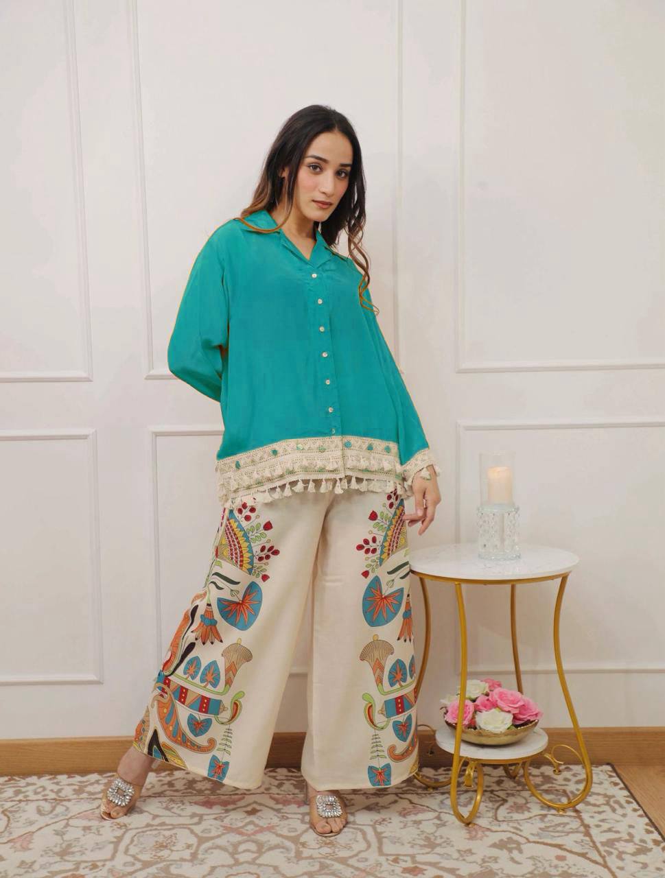 Branded Collection – Stylish Cut Top with Plazo