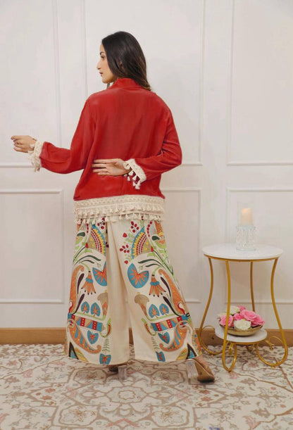 Branded Collection – Stylish Cut Top with Plazo