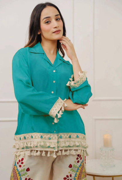 Branded Collection – Stylish Cut Top with Plazo