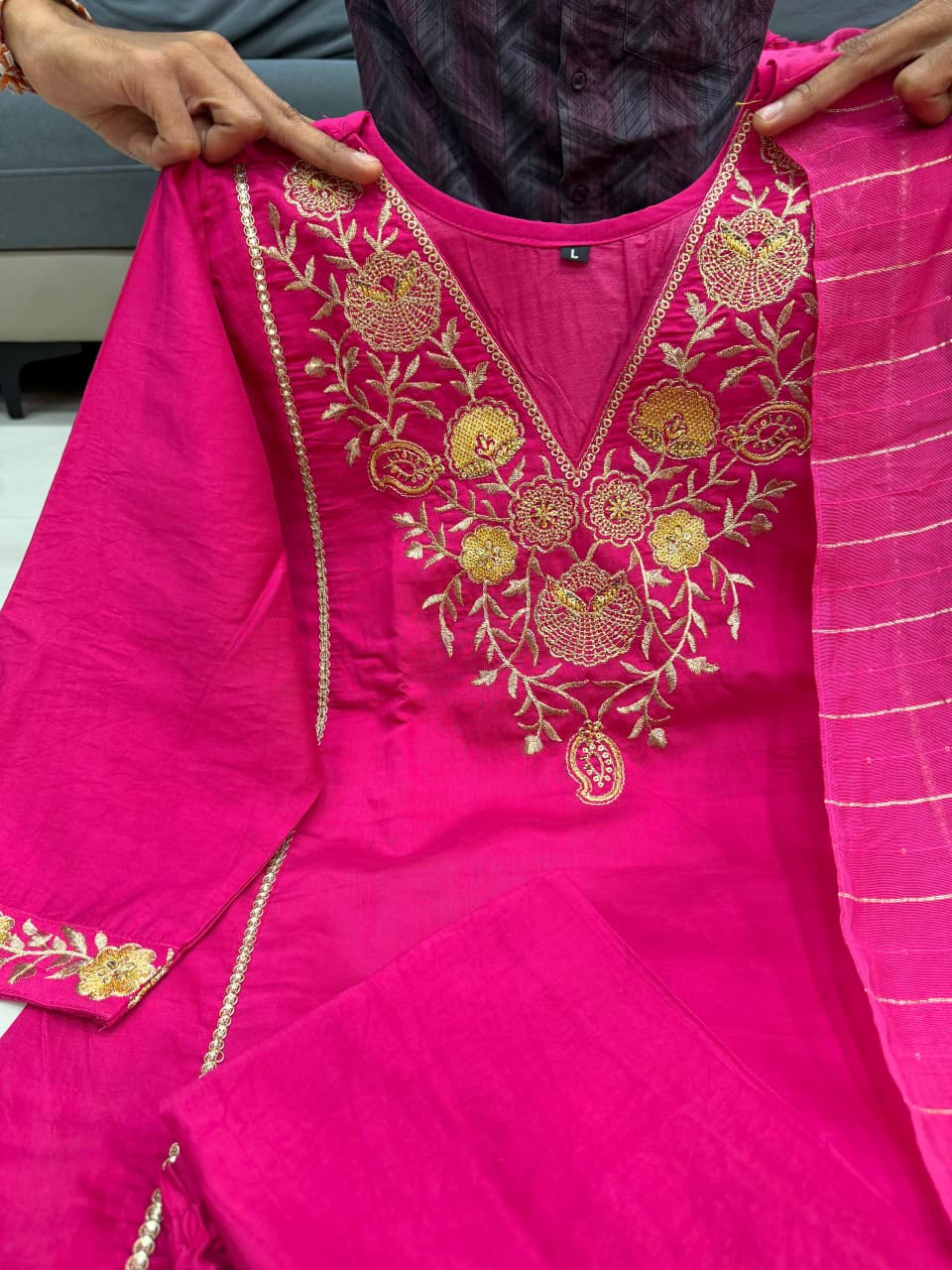 Pure Satori Silk Festive Suit Set