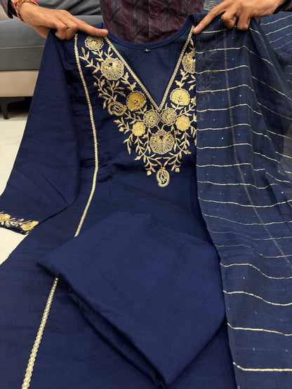 Pure Satori Silk Festive Suit Set