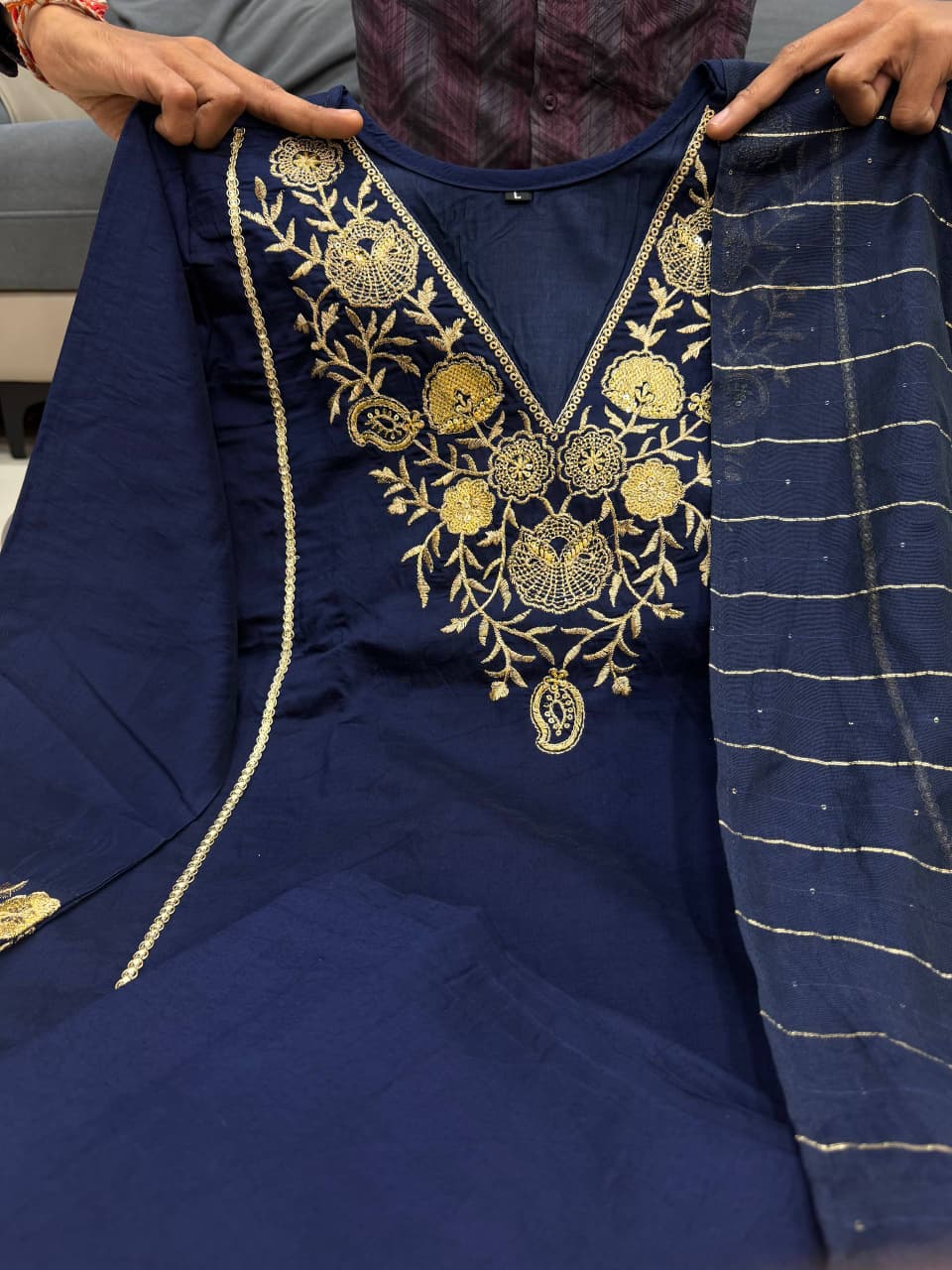 Pure Satori Silk Festive Suit Set