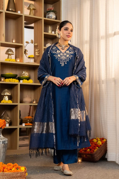 Pure Satori Silk Festive Suit Set