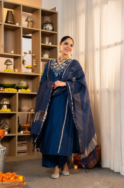 Pure Satori Silk Festive Suit Set