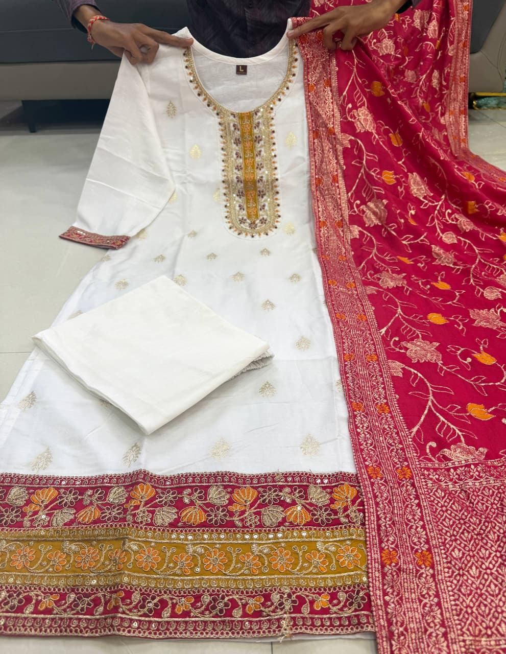 Pure Kanjivaram Silk Festive Suit Set