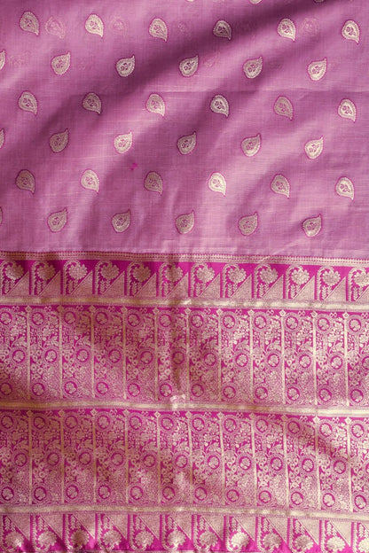 Fancy Modal Saree with Banarasi Zari & Zhallar