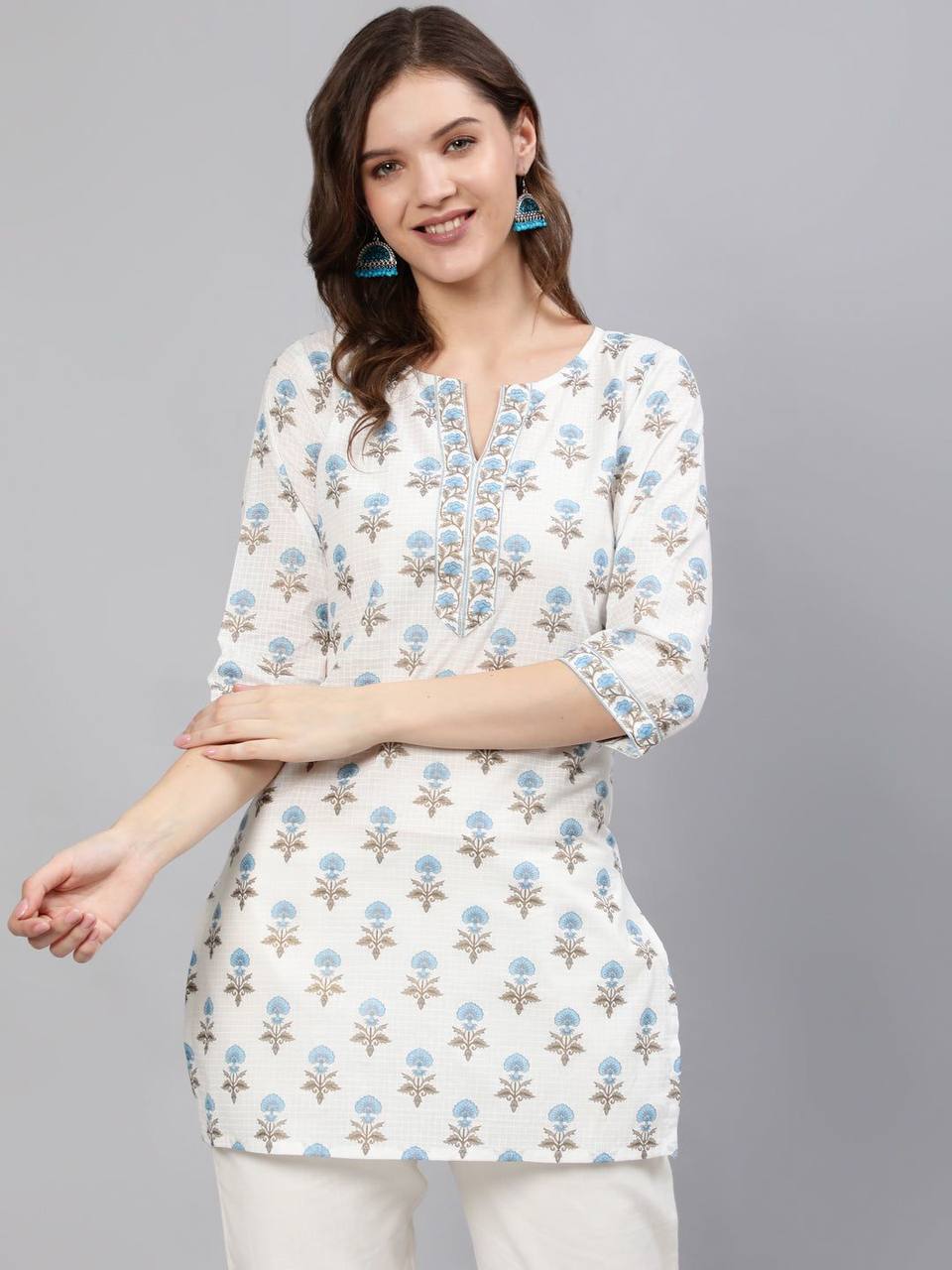 Cotton Printed Tops for Office & Daily Wear