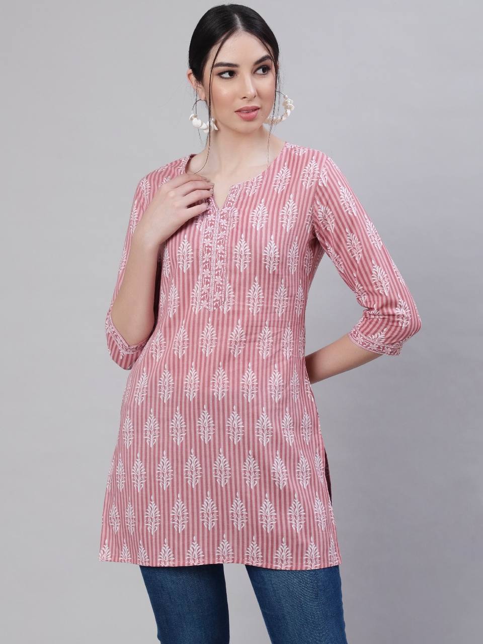 Cotton Printed Tops for Office & Daily Wear