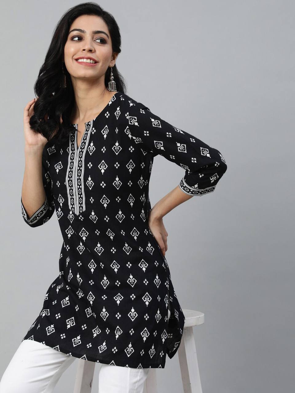 Cotton Printed Tops for Office & Daily Wear